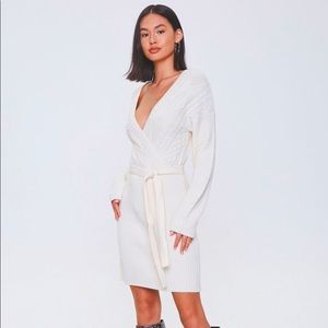 Knit ivory dress